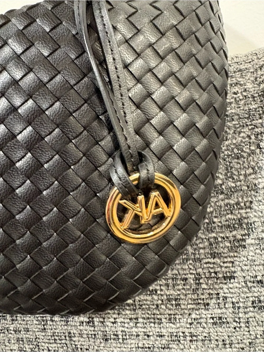 Anne Klein Mini Woven Shoulder Bag - Picture 3 of 4